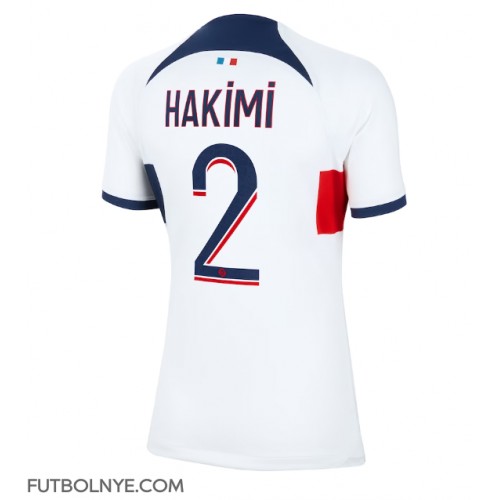 Camiseta Paris Saint-Germain Achraf Hakimi #2 Visitante Equipación para mujer 2023-24 manga corta